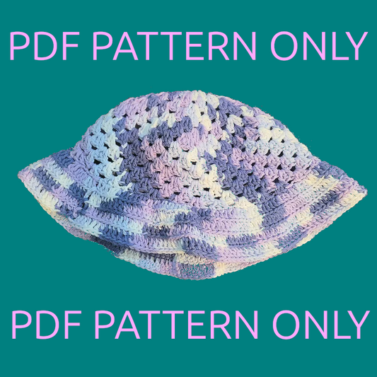 [PDF PATTERN] ruffle brim bucket hat